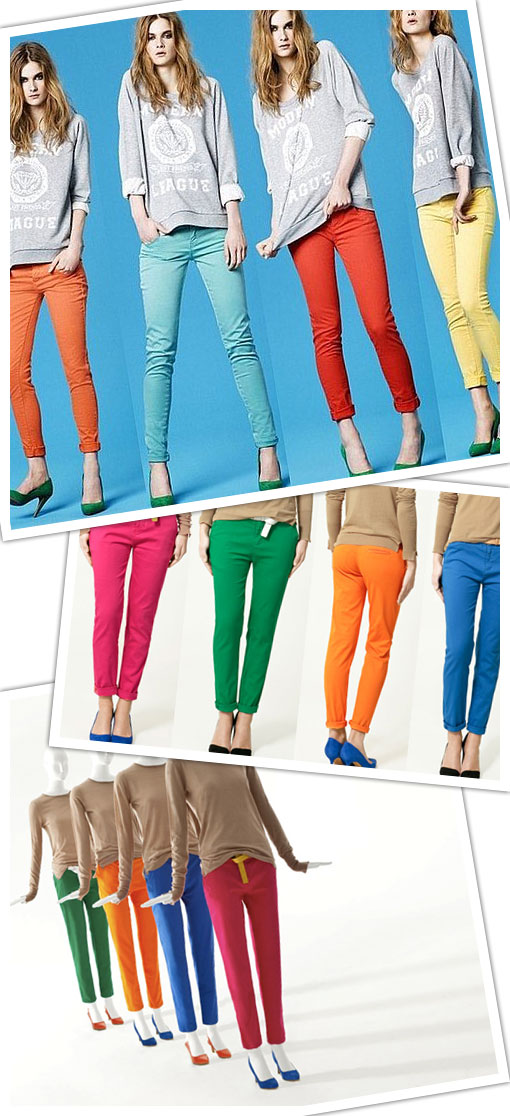 Womens Colored Jeans