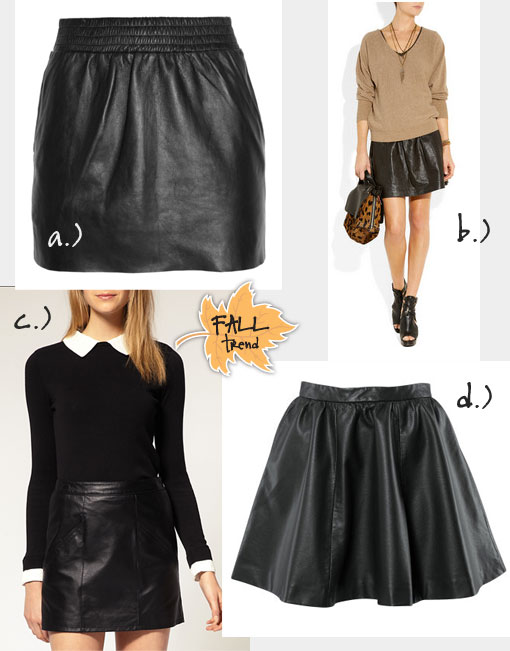 Fall Trend: The Leather Skirt