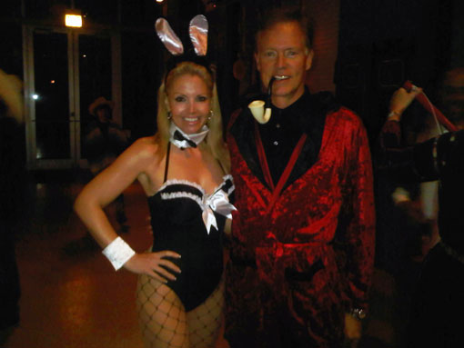 Happy Halloween From “Hef” and His Bunny