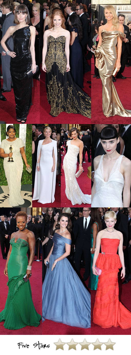 Academy Awards 2012 Red Carpet Fashion Hits & Misses