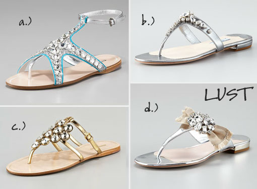 Bejewled Sandals: Lust Vs. Must
