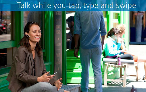 Talk While You Tap, Type and Swipe