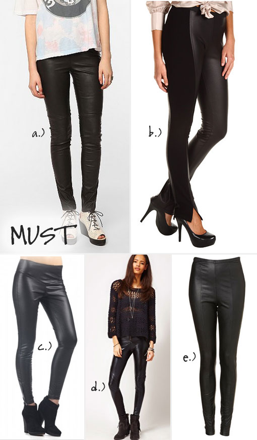 HOT Fall Trend Alert: Leather Jeggings