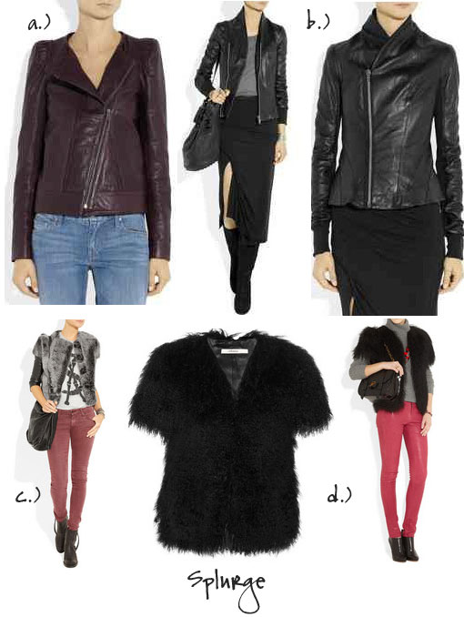 Steal Versus Splurge:The Leather Jacket