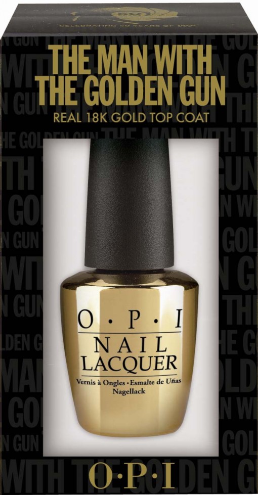 OPI honoring James Bond with 18 karat gold polish