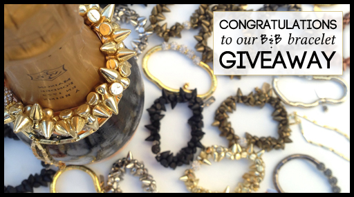 Congratulations To Our B&B Bracelet Giveaway Winner!