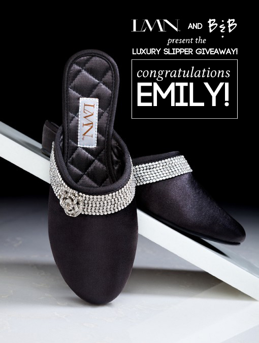 Congratulations To Our Luxe Me Now Slipper Giveaway Winner!