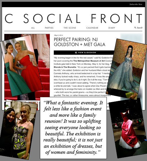 C Social Front – Perfect Pairing: NJ Goldston + Met Gala