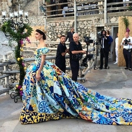 Dolce and Gabbana Alta Moda Show In Capri, British Vogue