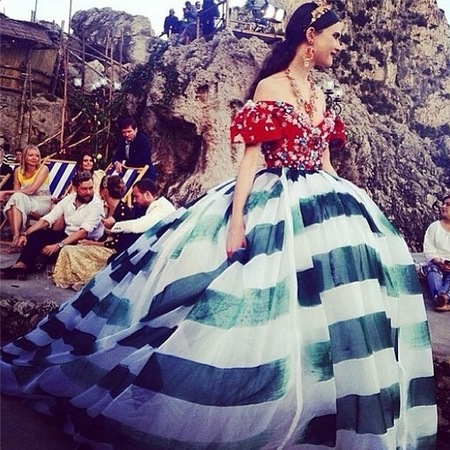 dolce-gabbana-alta-moda-capri-fashion-show-floral-print-princess-dress