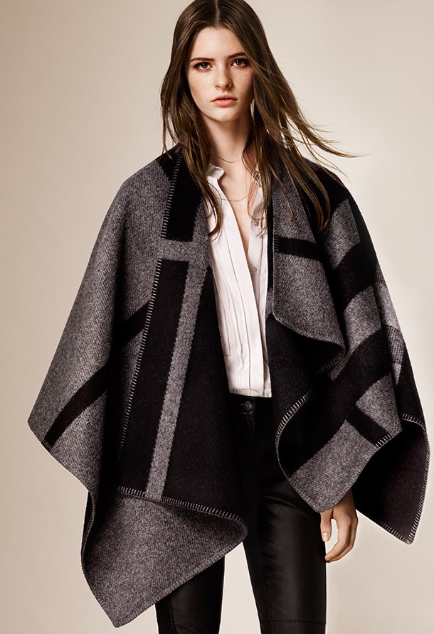 burberry poncho wrap