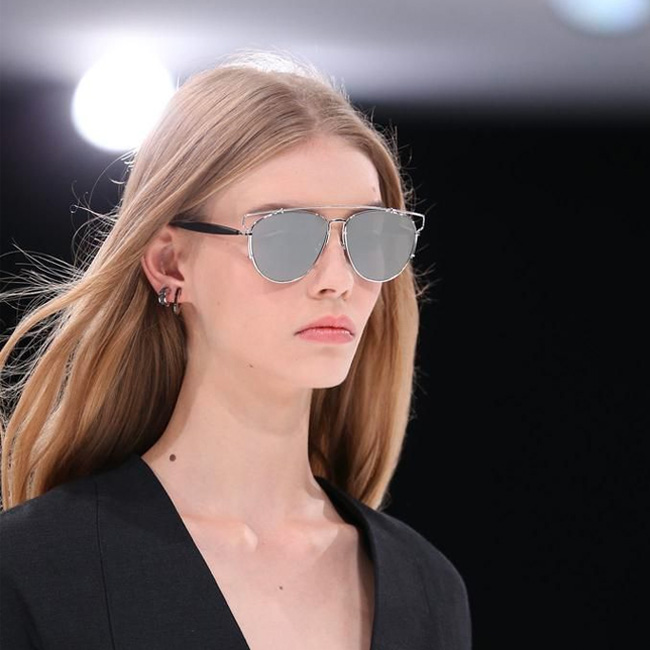 Dior technologic cutout store aviator sunglasses