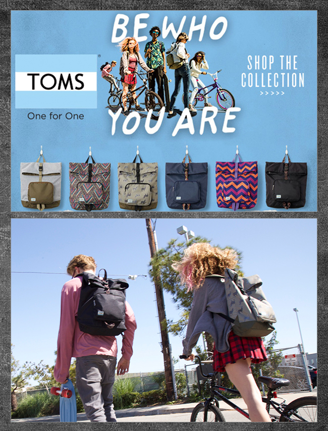 Toms anti shop bullying backpack