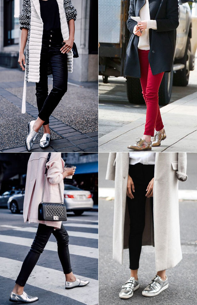 metallic sneakers trend