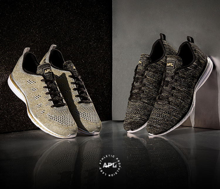 apl gold sneakers