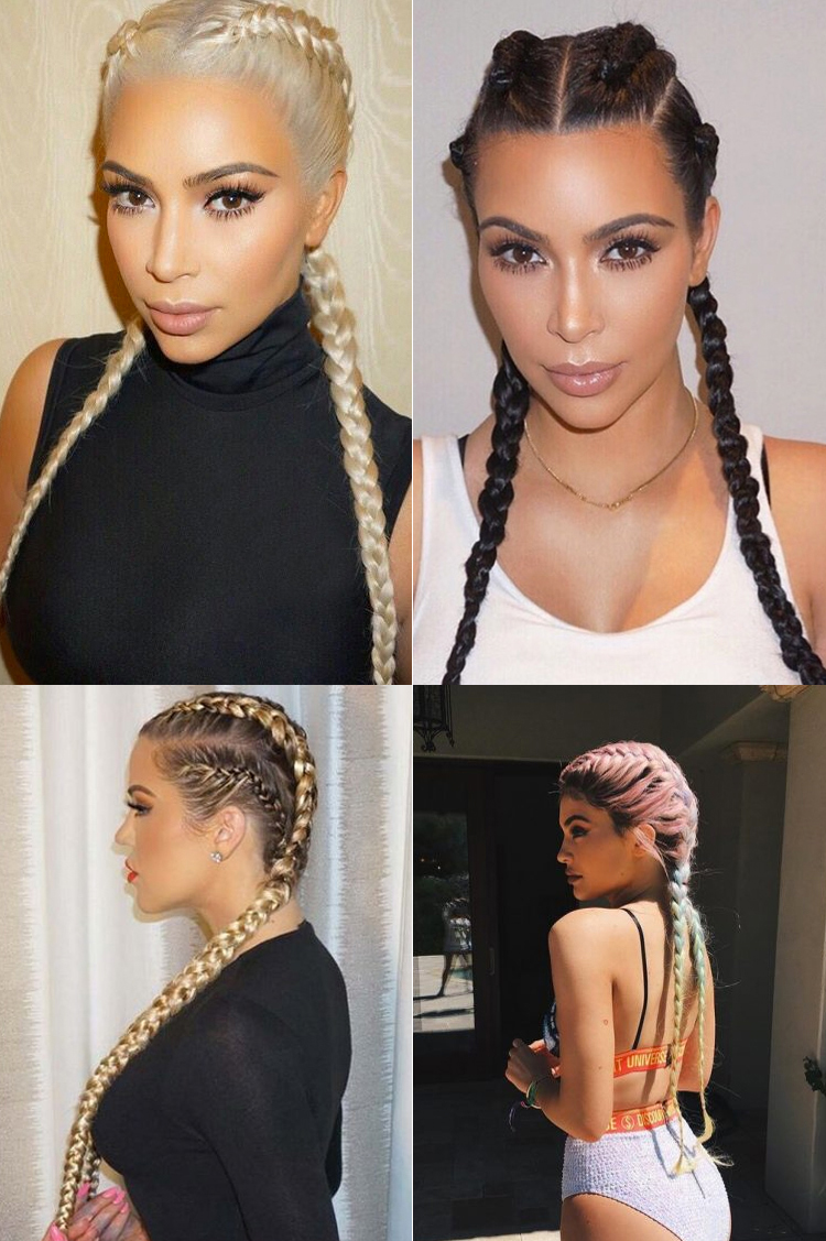 kim kardashian boxer braids