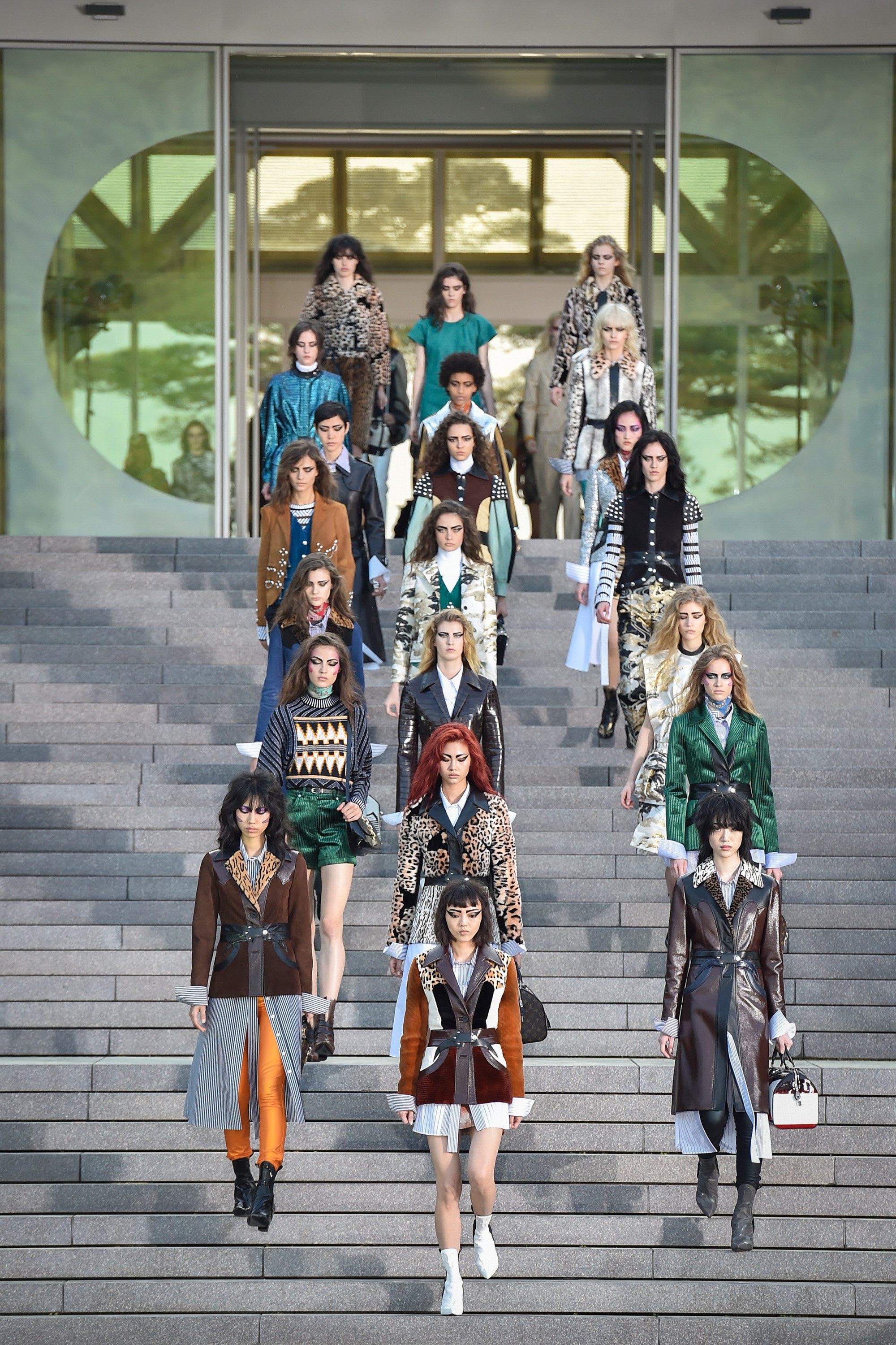 Louis Vuitton Cruise 2018 Show in Kyoto, Japan - Louis Vuitton Fashion Show  at Miho Museum in Japan