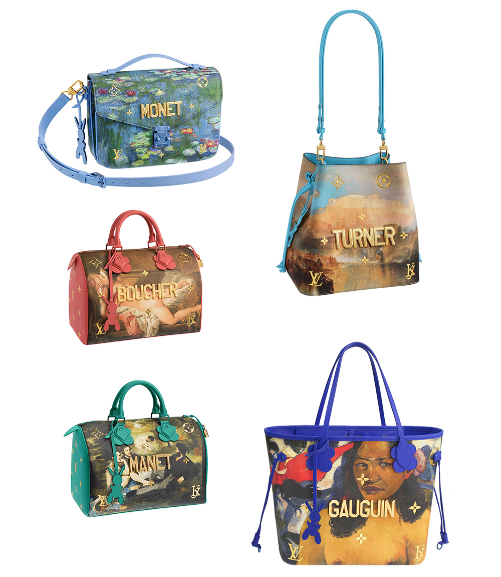 Wear your art on your bag: Louis Vuitton unveils its latest Jeff Koons  collection, featuring Monet, Gauguin and Turner