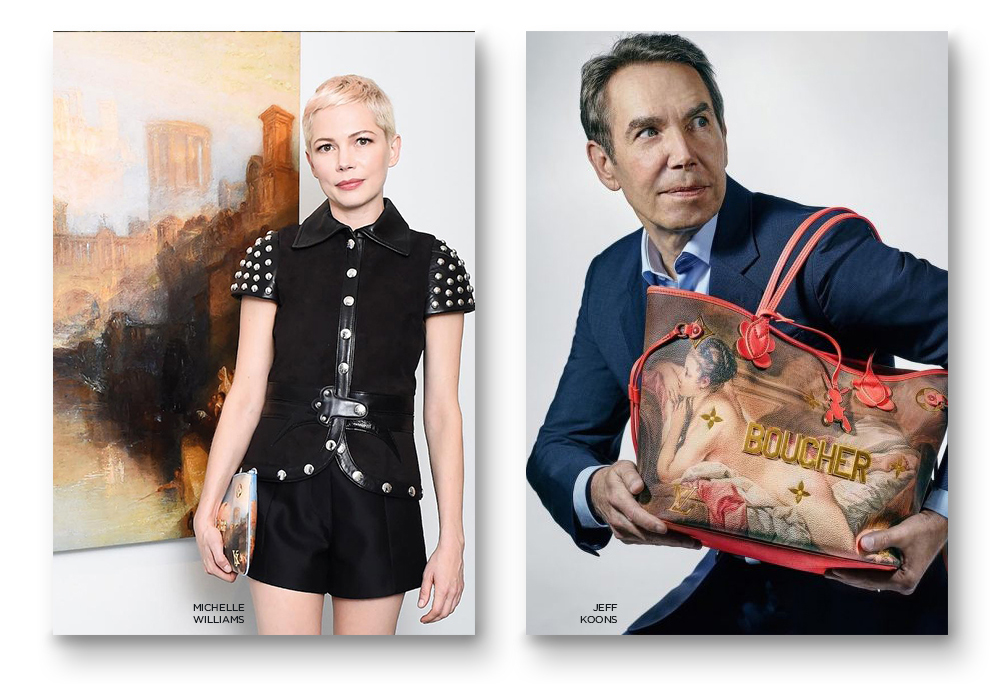 Louis Vuitton pairs w Jeff Koons for the new Masters Collection