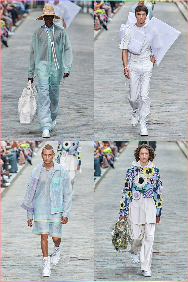 Louis Vuitton Mens SS20: Virgil Abloh's Flower Power Breaks Gender Norms